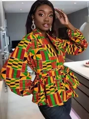 

Women's Batwing & Lantern Sleeve Deep V-Neck Cardigan - Short Asymmetrical Hem Cropped Jacket