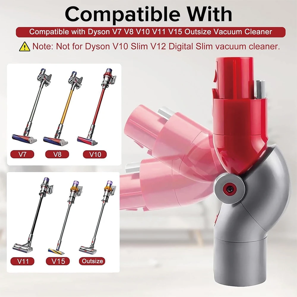 For Dyson V7 V8 V10 V11 V15 Vacuum Cleaner Bottom Adapter And Top Adapter, Low Reach Adapter Replacement Parts