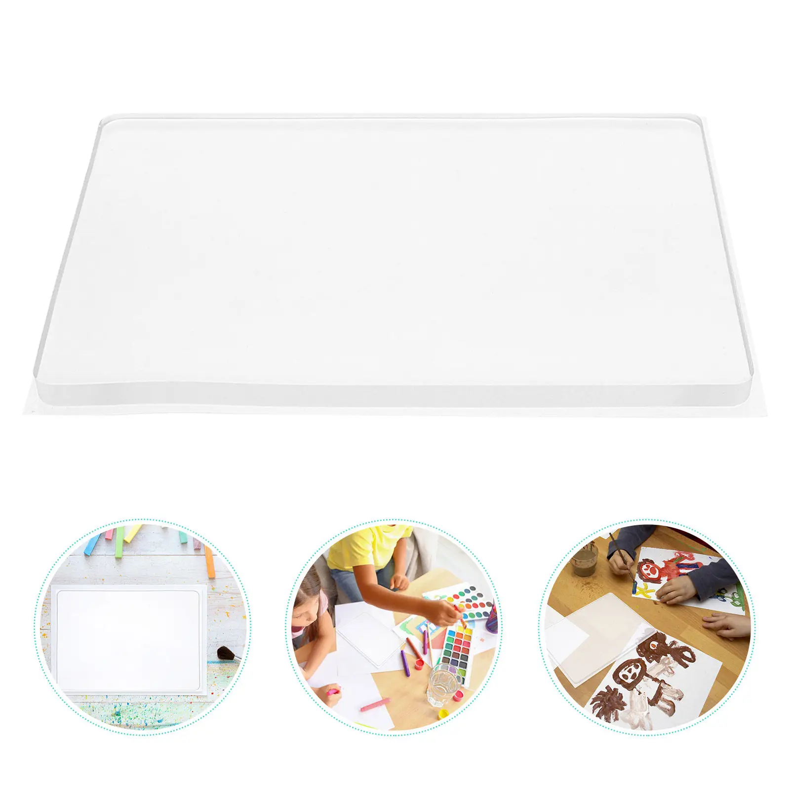 Reusable Gel Printing Plate 10Mm Thick Soft Gel Press Printing Plate Clear Gelatin Printmaking Tools for Creative Art