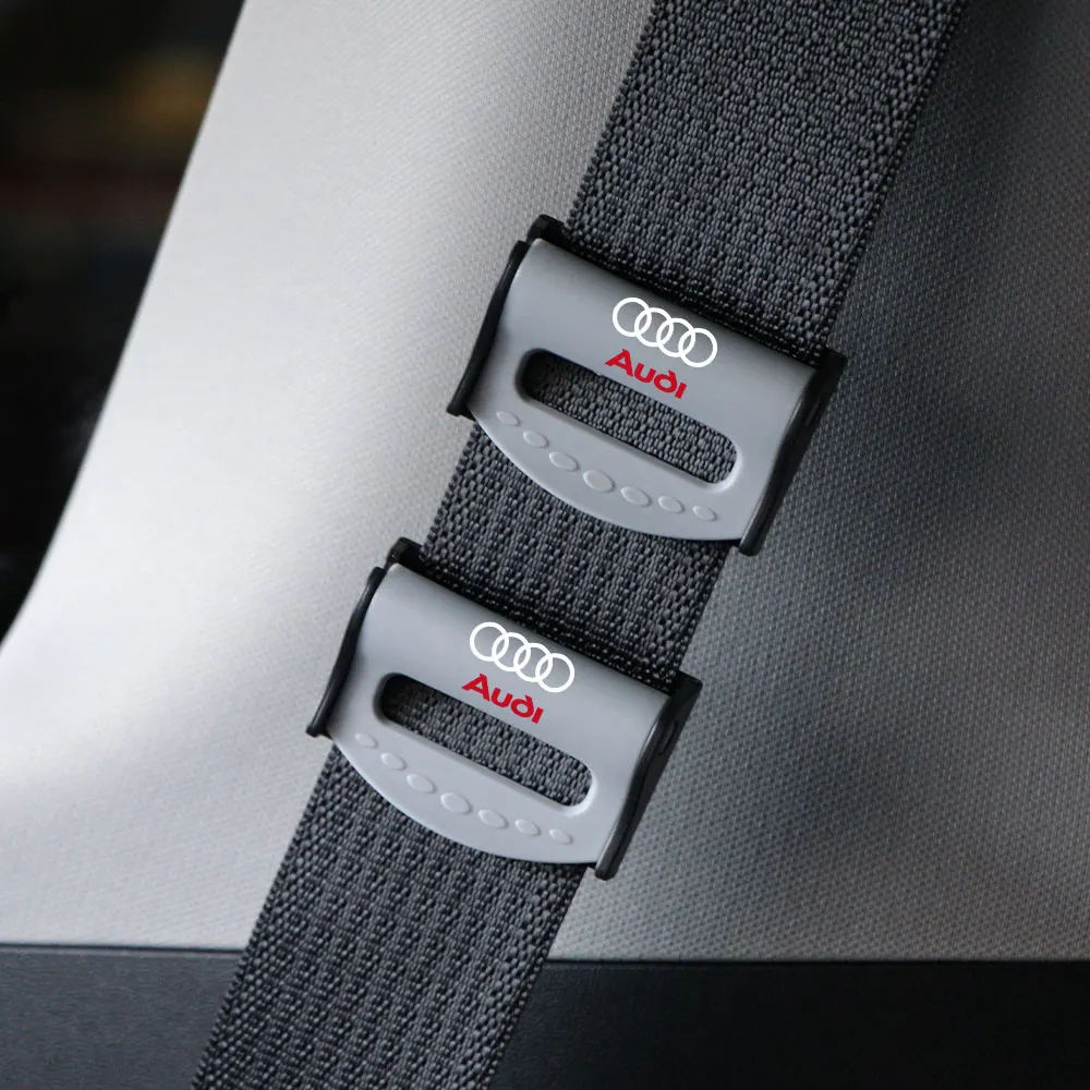 Auto Styling Car Seatbelt Stopper Adjuster Clip Safety Seat Belt Buckle Clip For Audi A4 B8 B6 B9 B7 A3 8P 8V 8L A6 C7 C6 C5 A5
