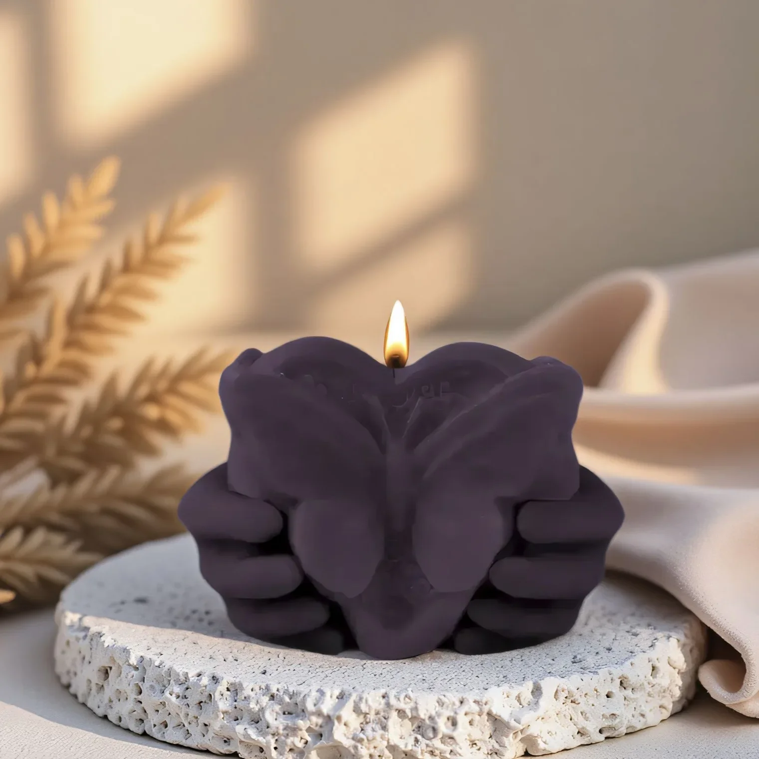 VERIDIAN ثلاثية الأبعاد الحب قوالب السيليكون عقد الحب فراشة DIY بها بنفسك على شكل قلب الناشر حجر الايبوكسي الراتنج قوالب مستلزمات صناعة الشموع #4