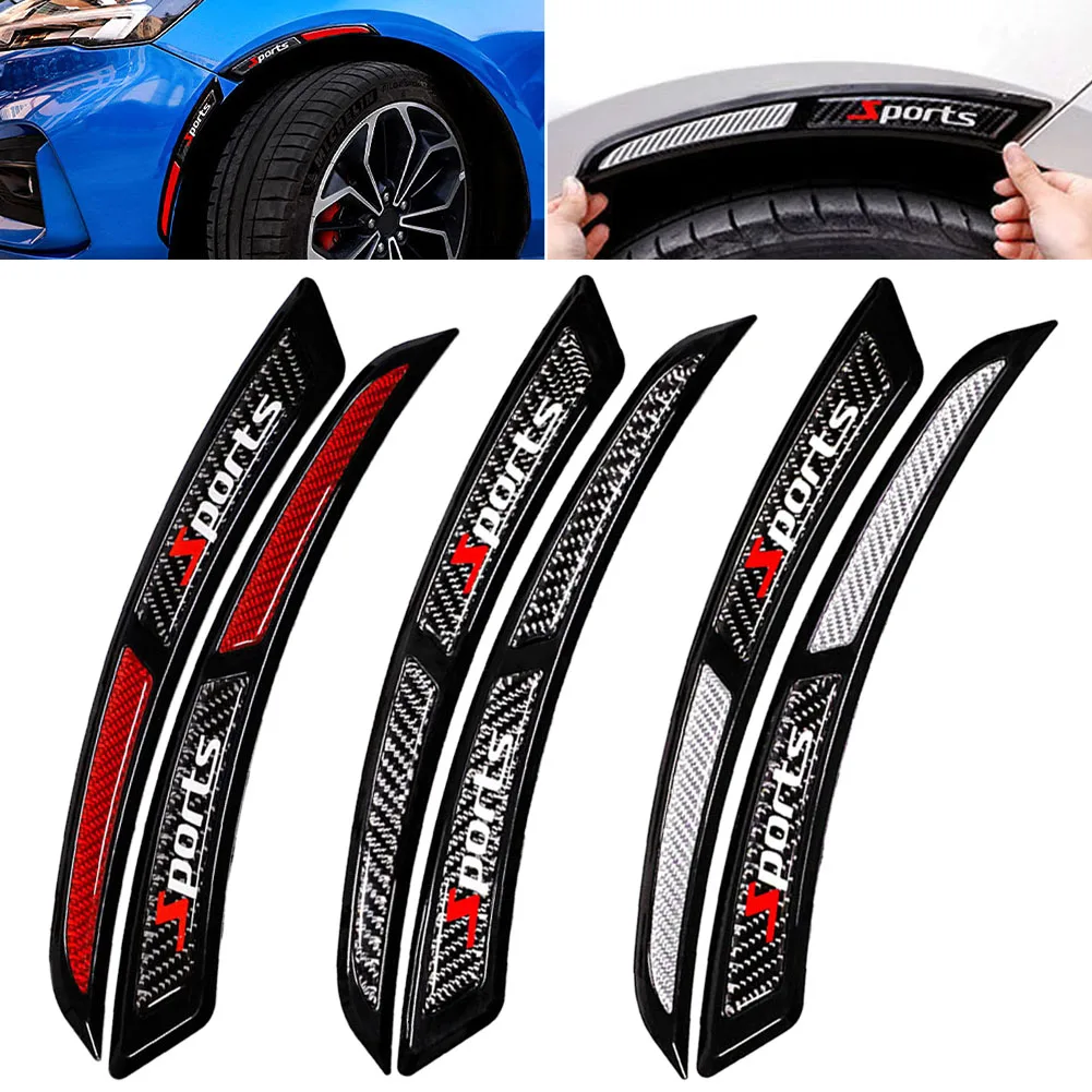 

Universal Fender Flare Car Wheel Eyebrow Protector Lip Wheel-arch Trim Arch Extenders Decorative Scratch Proof 1Pair