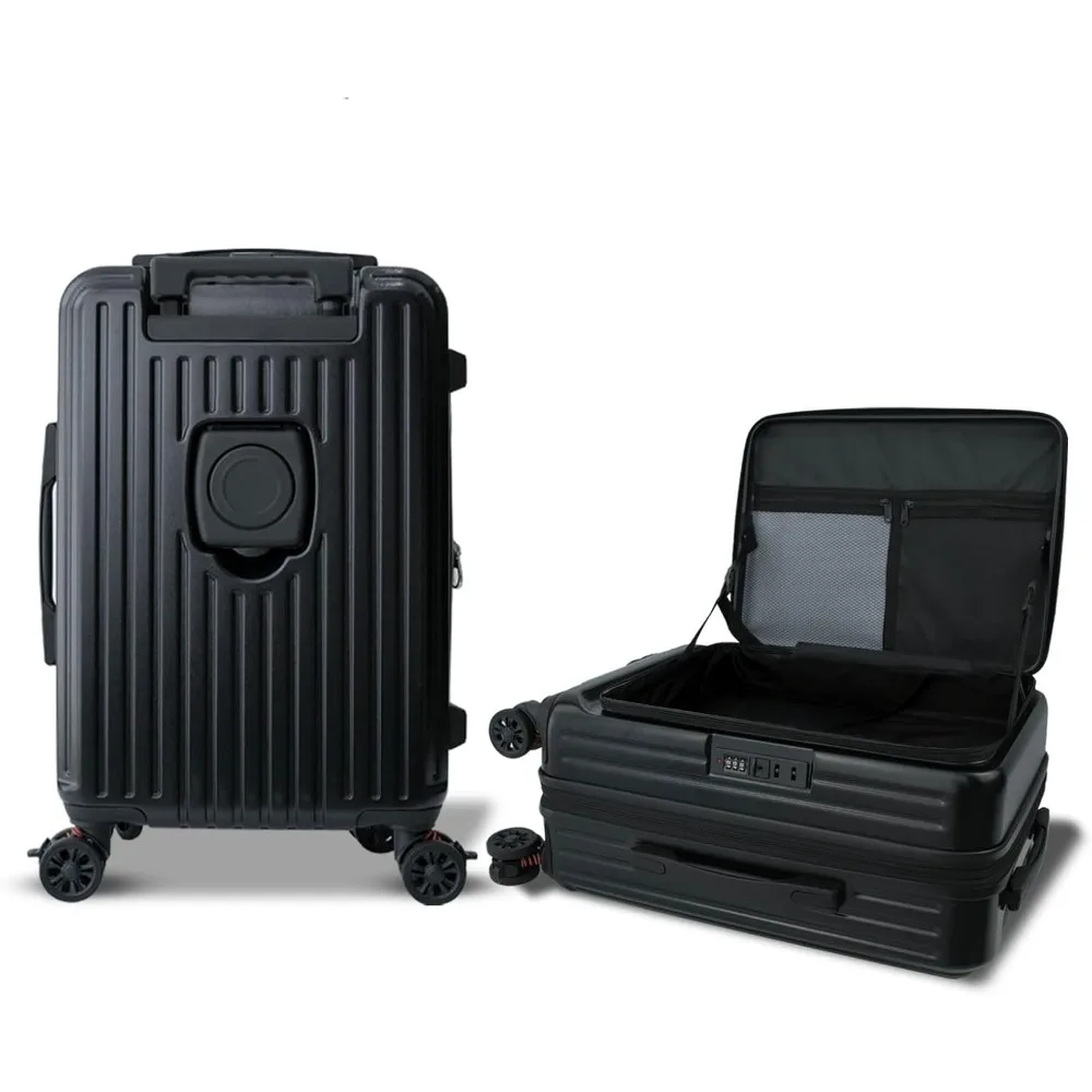 

20 inch 22x14x9 airline approved carry on luggage, wheeled carry on luggage, top open luggage with rotating wheels