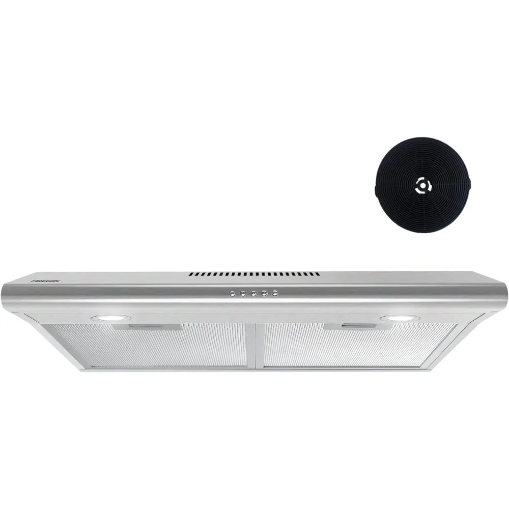 

Under Cabinet Range Hood 30 inch with Ducted/Ductless Convertible,Kitchen Hoods Over Stove Vent, LED Light, 3 Speed Exhaust