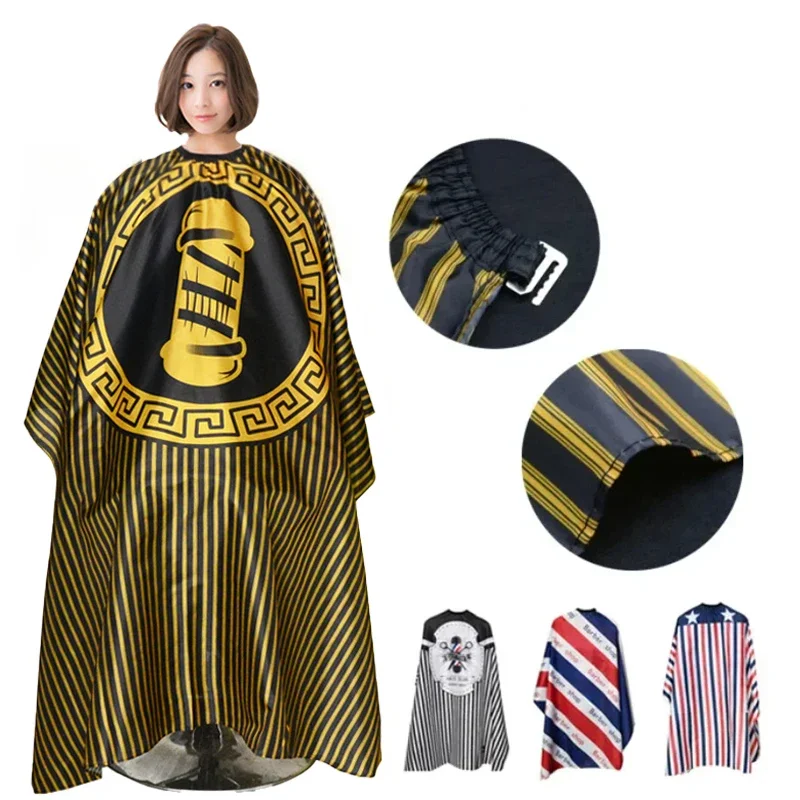 Hairdressing Coth Pattern Cutting Hair Waterproof Cloth Salon Barber Cape Professional Hair Stylist Retro Aprons Haircut Cape