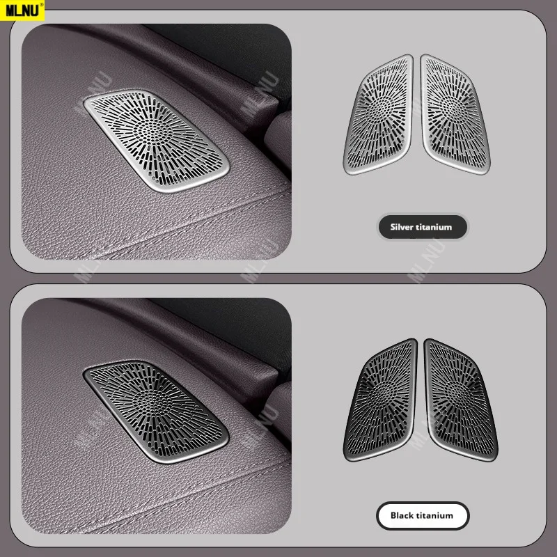 ملحقات BYD Song PLUS 2025 (Seal U dm i/Sealion 6) 2024/2023 غطاء غبار فتحة تهوية معدنية، تيتانيوم أسود، تصميم مجوف مقاوم #4