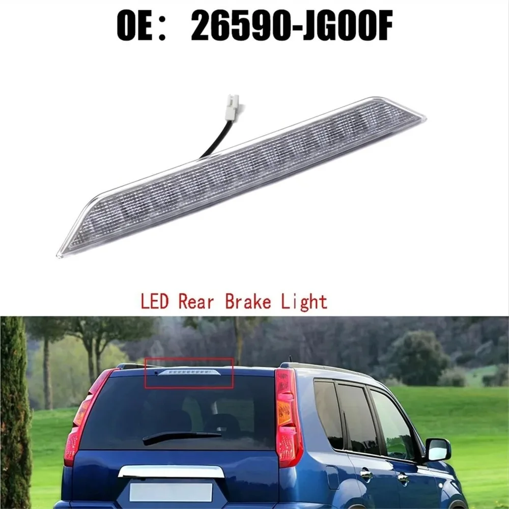 Tercera lámpara de luz de freno de montaje alto para x-trail T31 2008-2013 26590-JG00F reemplazo LED tercera luz de freno trasera