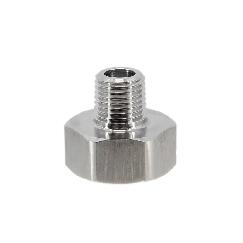 Stainless Stainless 5/8 Female To 1/4 Male Coupler with Silicone Washer Shank Adaptor Brand New