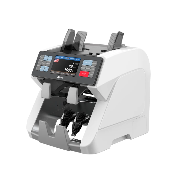 NX-950 Top Loading Dual CIS Multi-Currency Value Counter Mixed Denomination Bill Counter Money Counting Machine