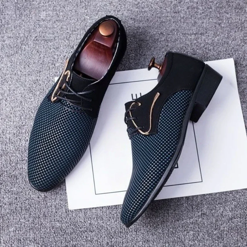 

Деловая социальная обувь, мужская одежда в британском стиле, обувь из воловьей кожи, 2025 г., элегантная и классическая мужская официальная обувь для джентльменов