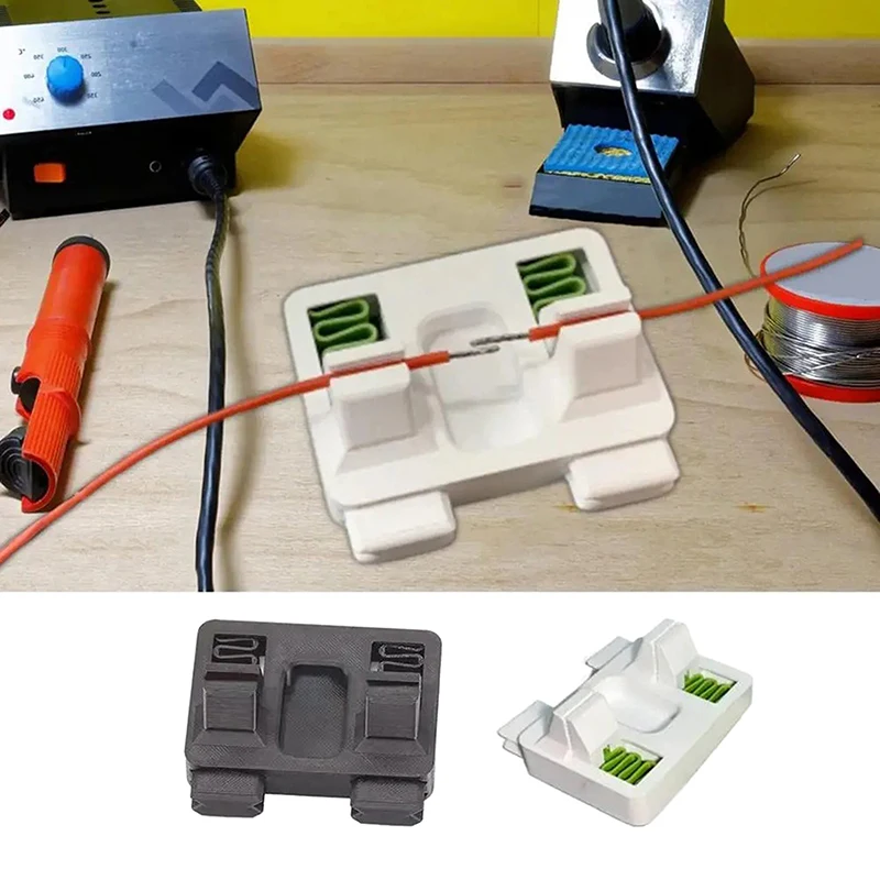 

2Pcs Plastic Welding Wire Fixture Soldering Wire Holder Welding Clamp Repair Tool For Neat Wiring Solutions Wire Holder