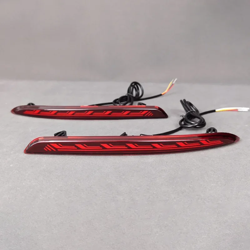 For Chevrolet Cavalier / Onix 2016-2019 Car Rear Bumper Light Reflector Modified LED Driving Brake Warning Light Accessories