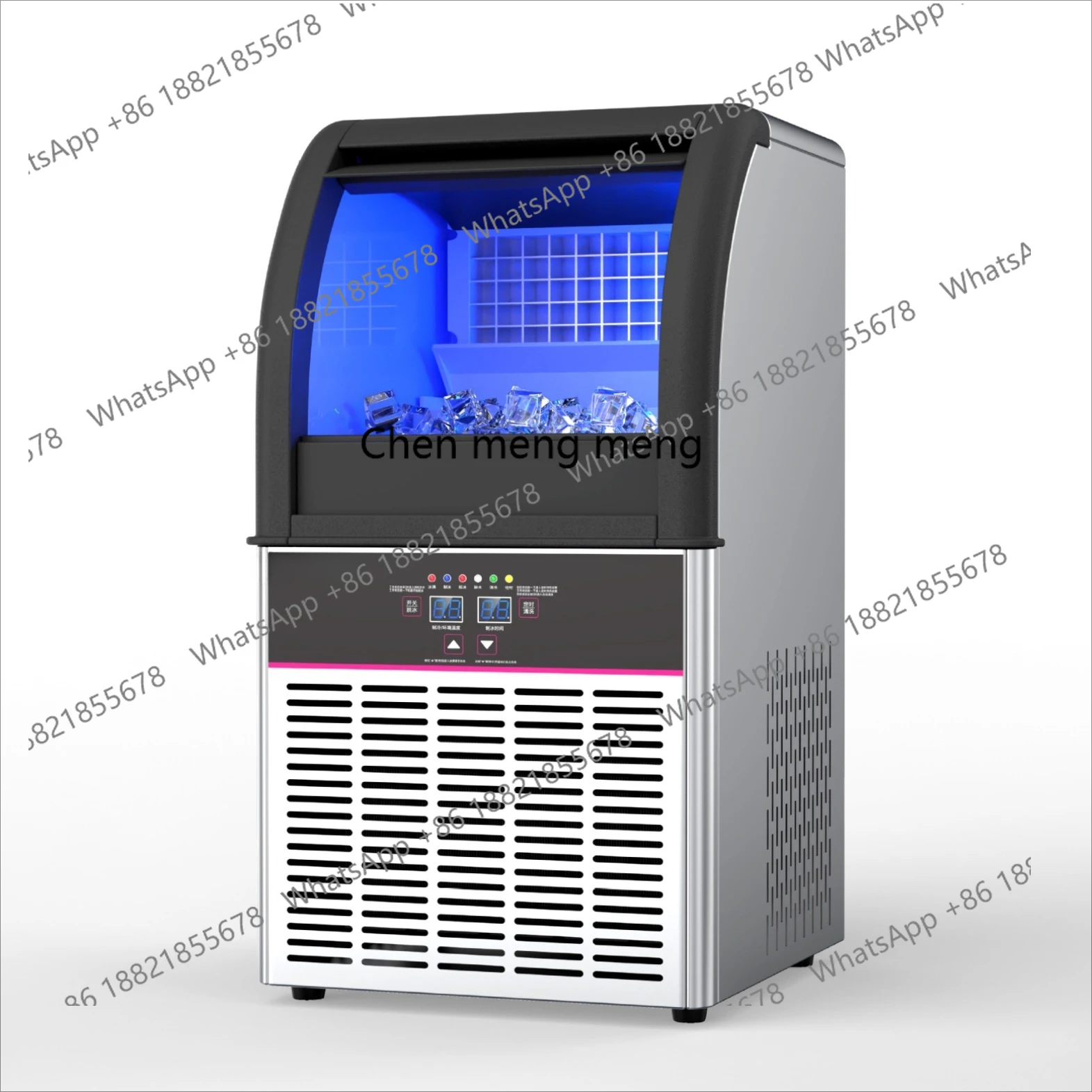 

Commercial milk tea shop bar KTV large, medium and small household automatic water adding square ice, ice machine