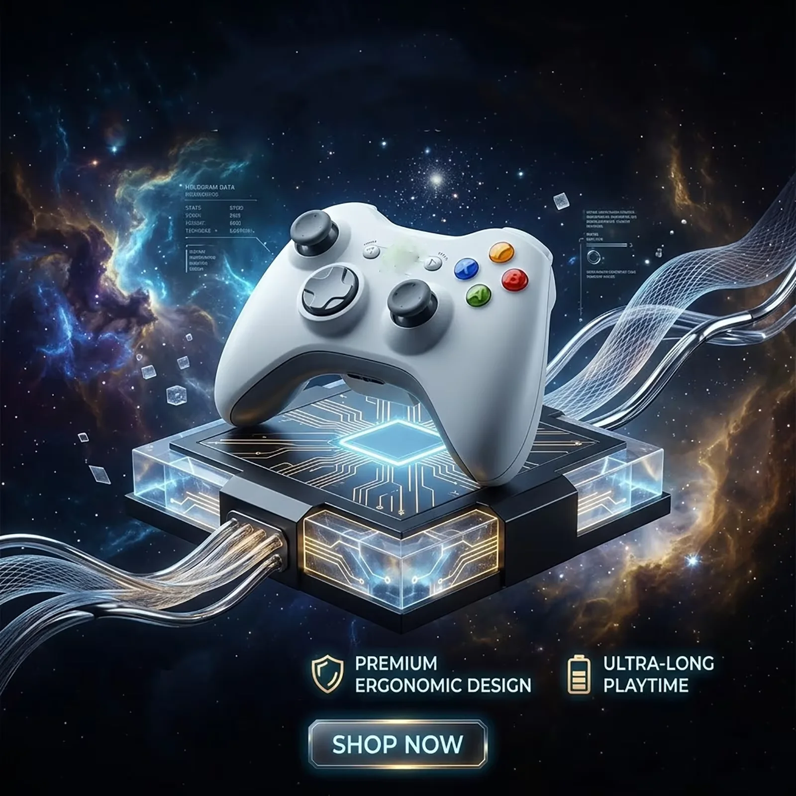 For compatible with Xbox 360  Console Games New Wireless Controller — Plug-and-Play, Multifunctional Arcade Gamepad
