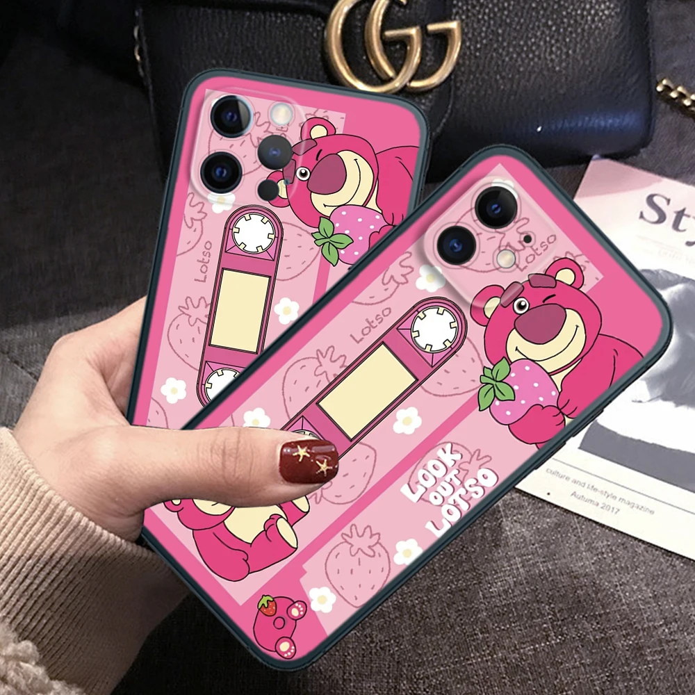 Z92 Schattige Lotso Cartoon Zacht Hoesje Voor Samsung A13 A20 A30 A 20S A 21S A 22 A 30S A31 A32 A33 A42 A50 A 50S A51 A52 A53 A71 A73 A81 A91