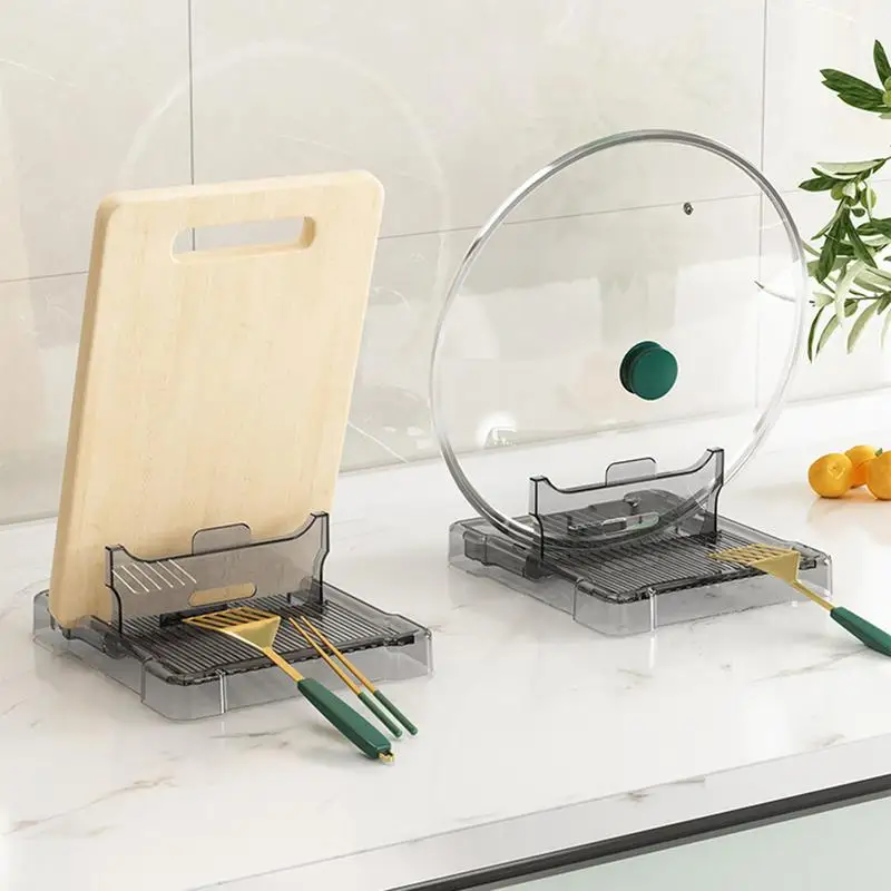 

Подставка для крышек для кастрюль, подставка для ложки и крышки, термостойкая подставка для посуды, подставка для ложки с держателем крышки, держатель для крышек кастрюли, резка
