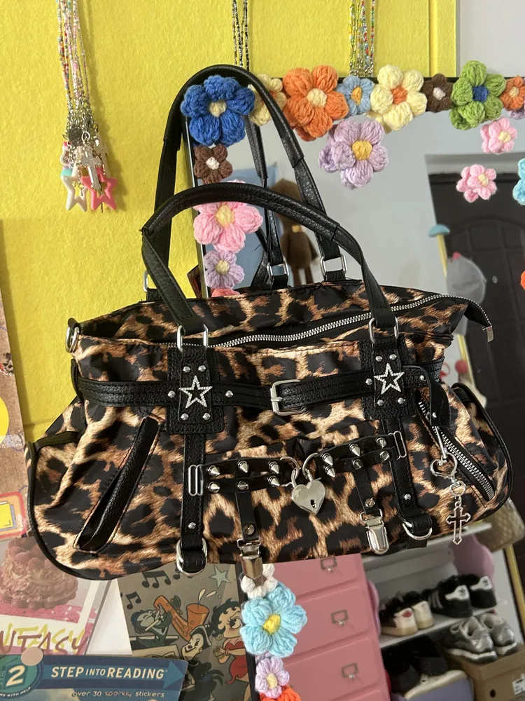original-leopard-print-sweet-cool-shoulder-bags-for-women's-commuter-messenger-bag-large-capacity-messenger-bag
