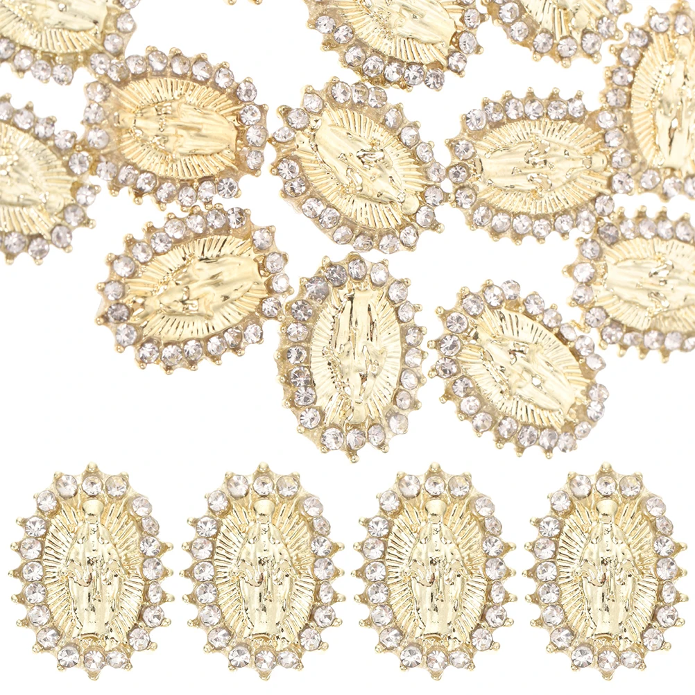 

30Pcs San Nail Charm Mary Decorations Fine Workmanship Fashionable DIY Supplies San Nail Charm Nails Accessories
