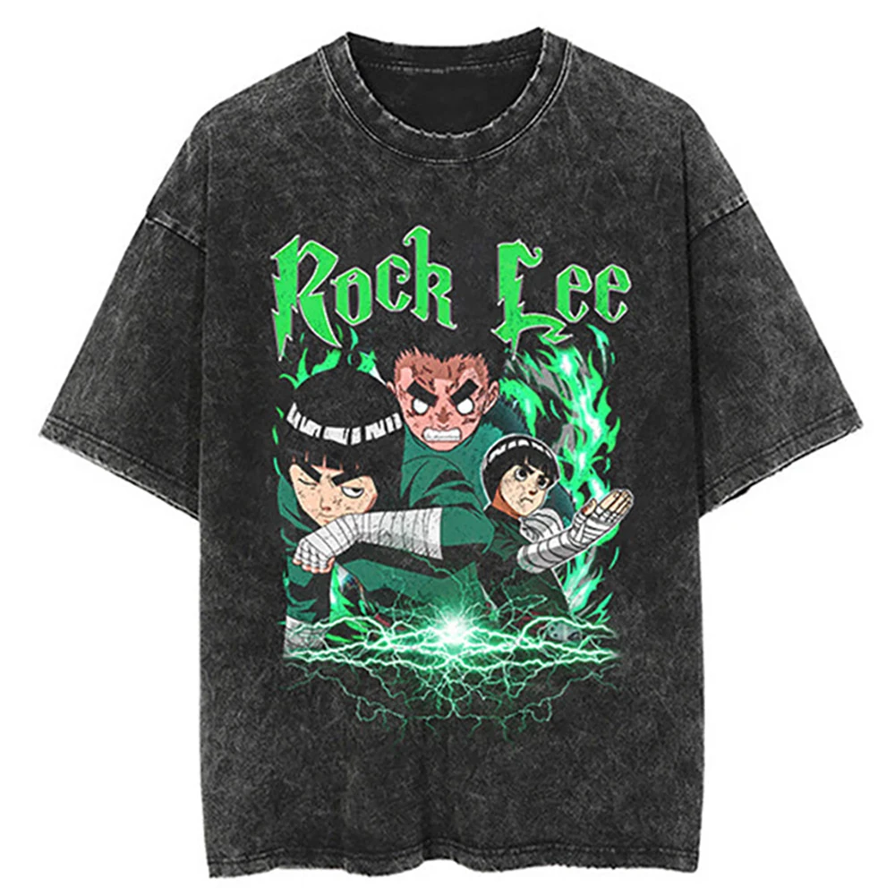 Hip Hop Streetwear T Shirt Japanese Anime Naruto Print T-Shirt Men Harajuku Cotton Tshirt Summer Short Sleeve Tops Tees