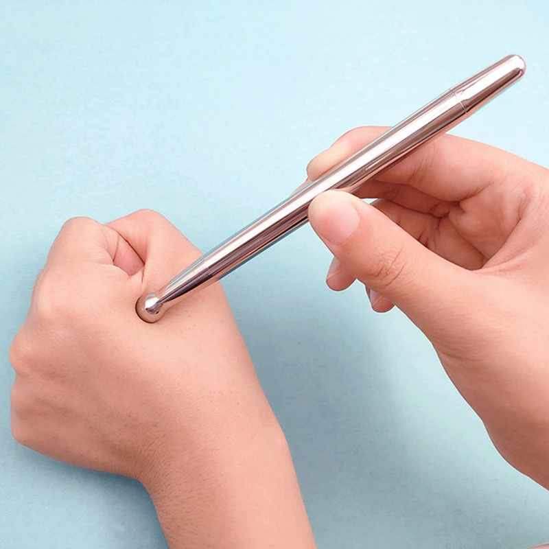 

Stainless Steel Manual Acupuncture Pen Trigger Point Massager Deep Tissue Massage Tool For Body Meridian Pain Relief Health Care