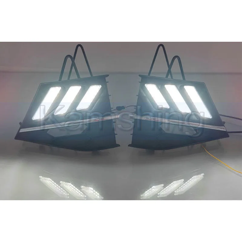 Kamshing 1 Set Modifying LED Daytime Running Light DRL For Skoda Superb 2016-2018 Front Fog Light Fog Lamp Daytime Light