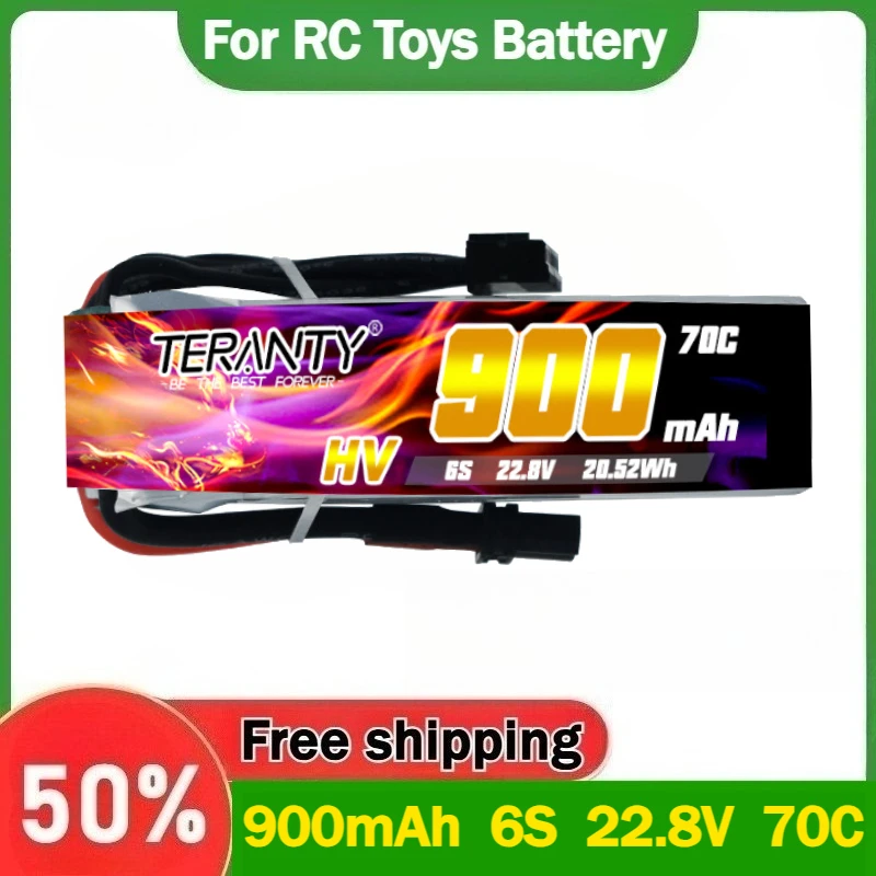 

900mAh 6S 22.8V 70C High-rate Lithium Battery for Glider Remote Control Aircraft Model