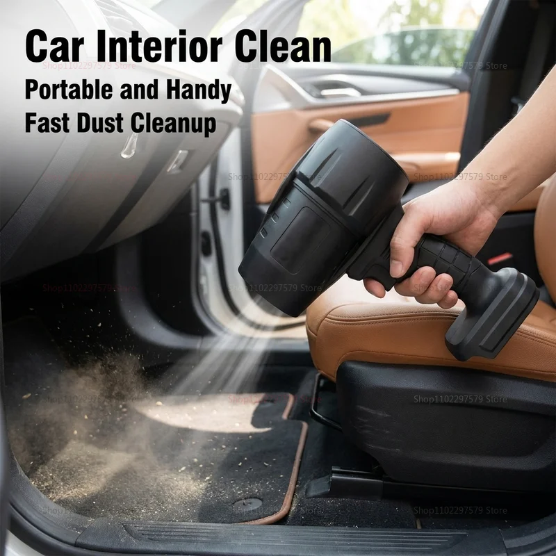 Cordless Electric Leaf Blower Handheld Portable Yard Garage Garden Snow Sand Clean Landscaping Gardening Tool for Home and Out