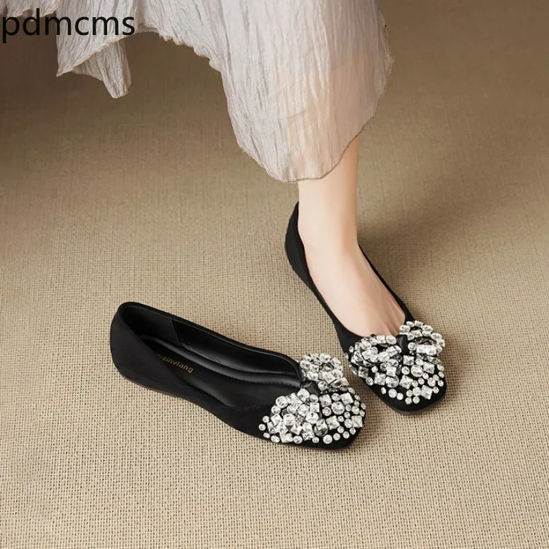 Elegant Women's Shoes Exquisite Rhinestone Comfortable Flat Shoes Designer Shoes for Women Sneakers Fashion Shoe Sapato Feminino