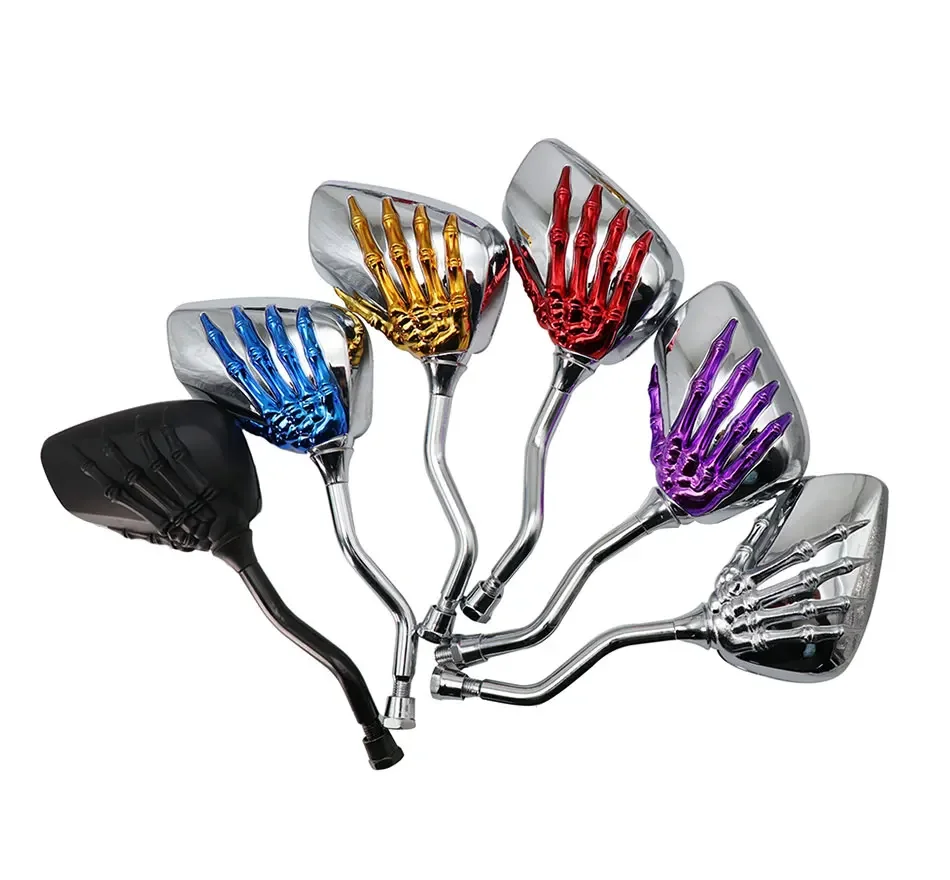 Universal Skeleton Claw Motorcycle Side Mirror, Street Outdoor Bicycle Mirror Bolt, Popular Motorcycle Modification Accessories