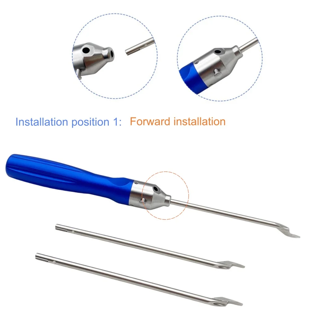 QSWTITAN Orthopedic Femoral Guide Version PCL Protector Quick Handle Orthopedic Instrument Stainless Steel Pet