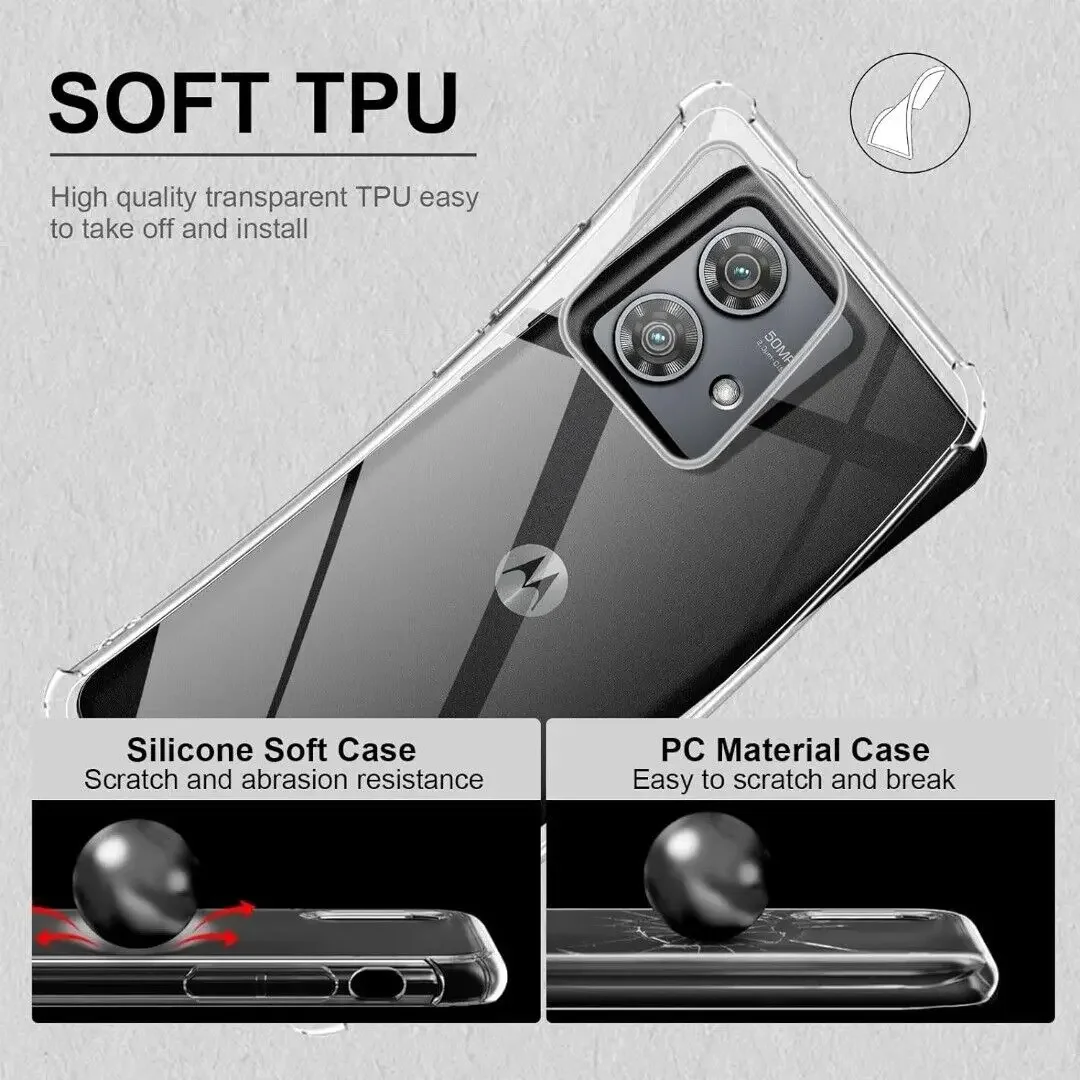 Shockproof Airbag TPU Case for Motorola G85 G35 G55 E14 G04S G04 G24 Power G84 G34 G54 G14 Protective Cover Capa Fundas Coque