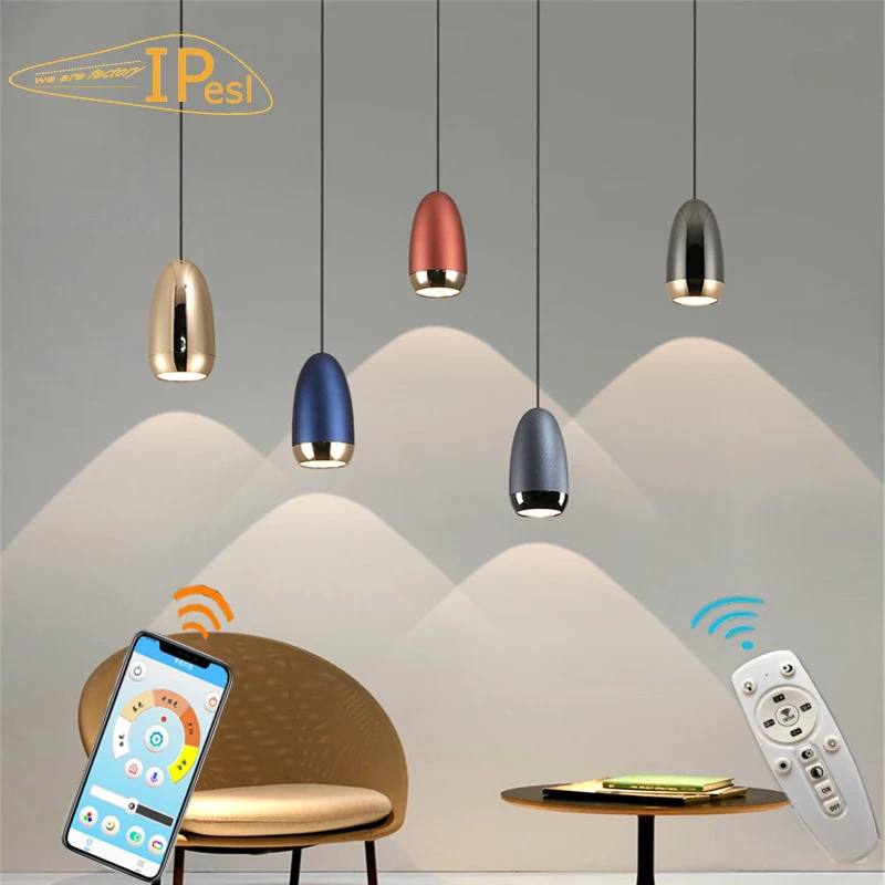 

IPesl Morden Small Free Lift Pendant light Dinning Room Bedroom Bedside Hanging Lamp Bar Shop Pendant lamp Drop Shipping