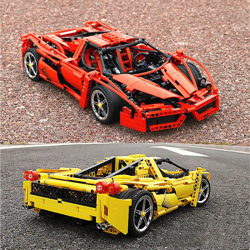 

1367pcs Technical Enzo Ferrari 1:10 Model Building Blocks Sets Educational DIY Bricks Toys Fit 8653