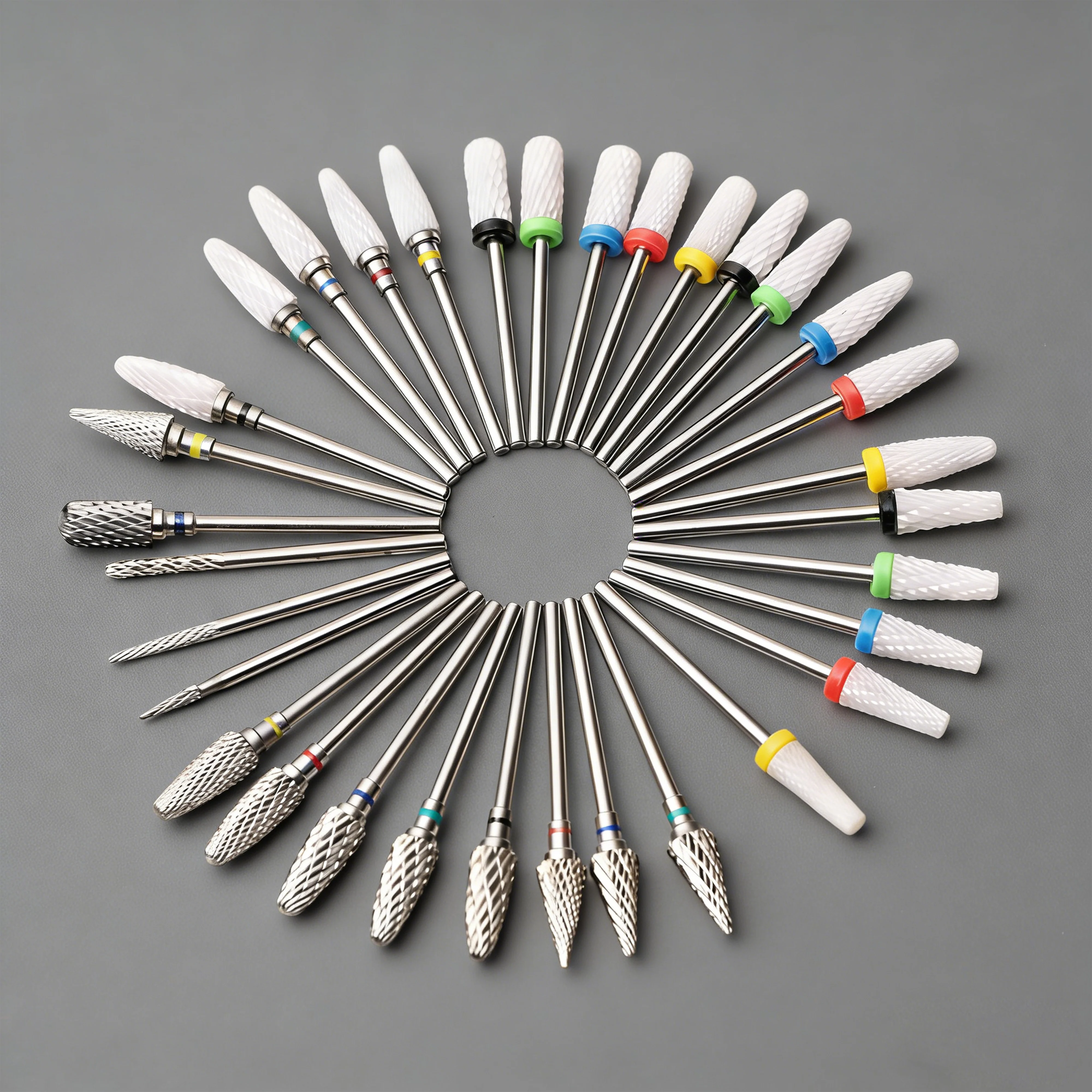 Dmoley-broca de cerámica para uñas, taladros eléctricos para manicura, fresadora, rebabas de uñas, accesorios de pedicura, herramientas