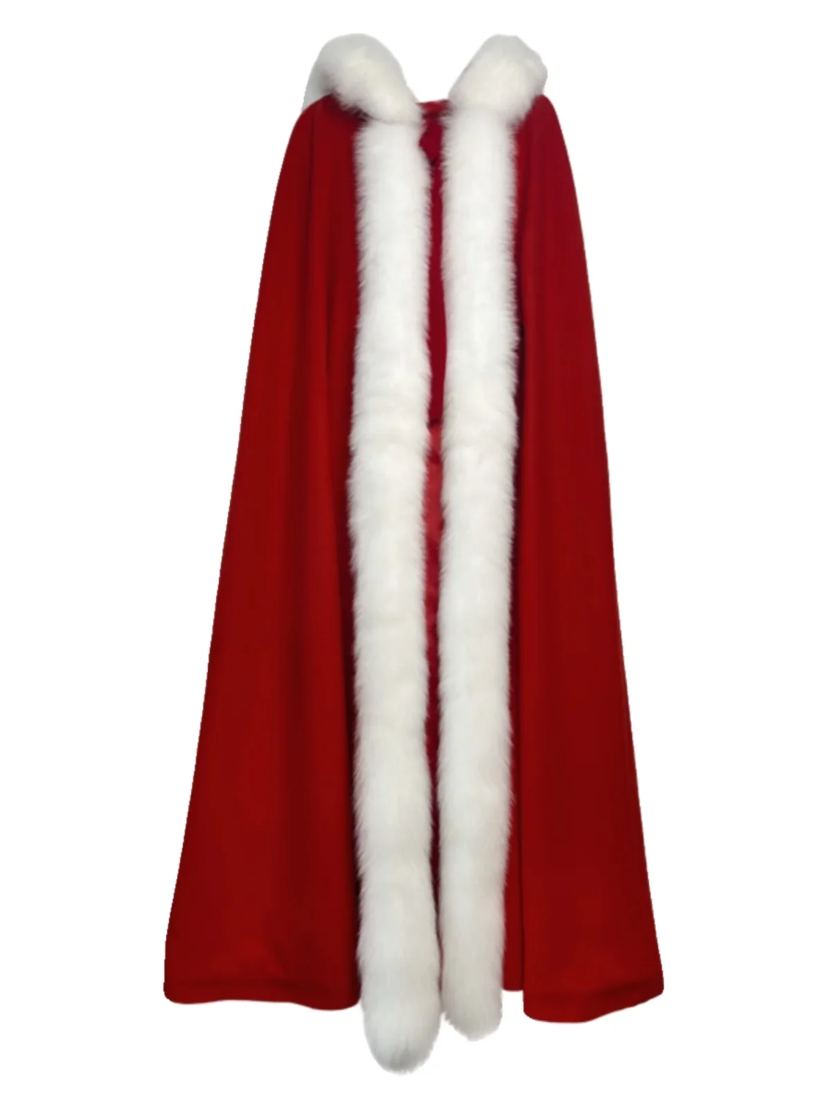 

Women's Hanfu Cape Shawl Long Thickened Warm Cashmere Coat Fox Hair Cape National Style Coat