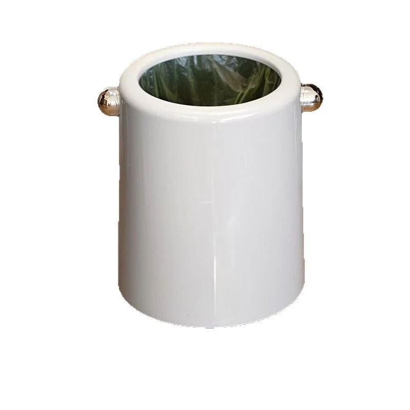 Luxury Round Trash Can for Home, Creative Silent Closing Bin, Easy Clean Office/Kitchen/Bedroom Garbage Can, Wholesale Price