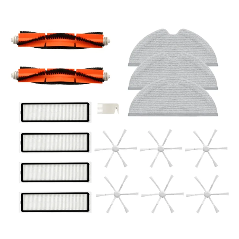 

A47T роликовая основная щетка, боковая щетка, тканевый HEPA-фильтр для Xiaomi Mijia 2C STYTJ03ZHM, запчасти для робота-пылесоса