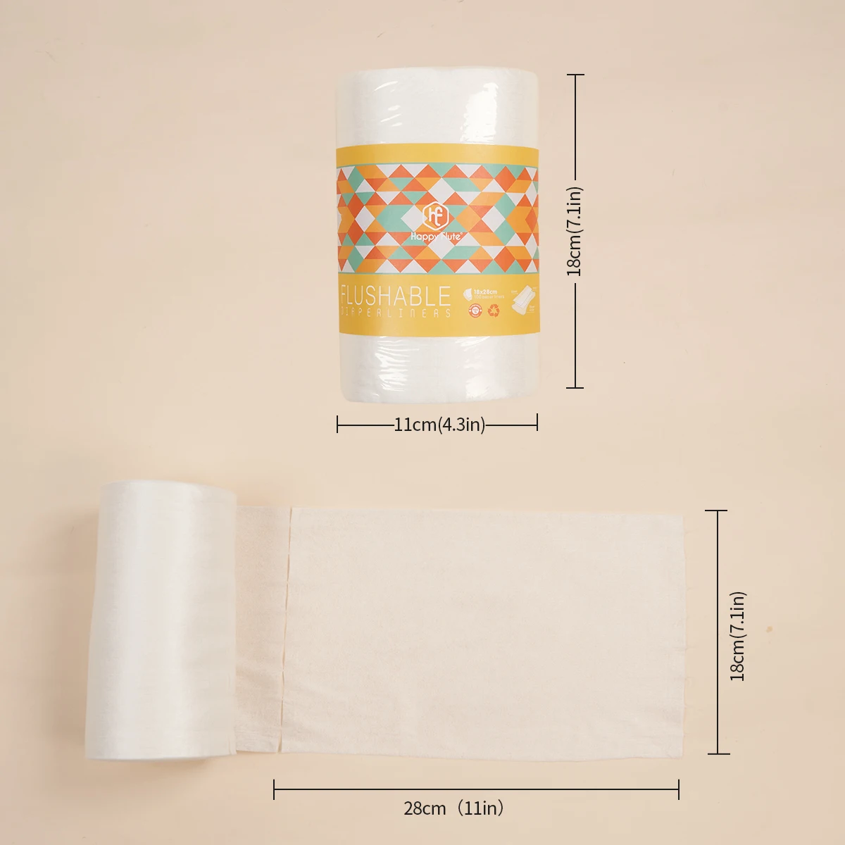 100% Biodegradable & Flushable Cloth Diaper Flushable Nappy Liners