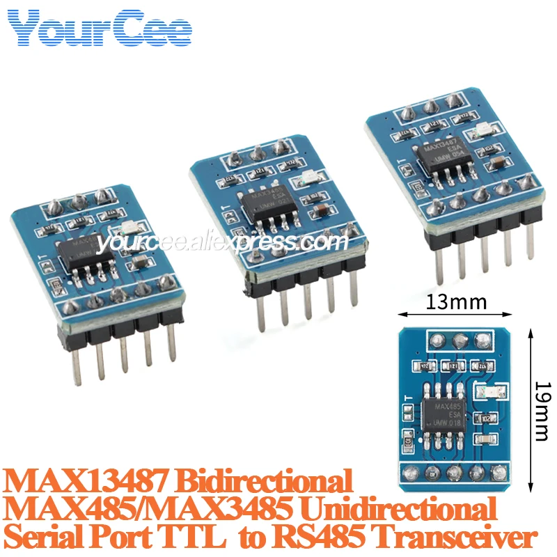10pcs/1pc Serial TTL to RS485 Convertor MAX485/MAX3485 Unidirectional MAX13487 Bidirectional Communication Transceiver Module