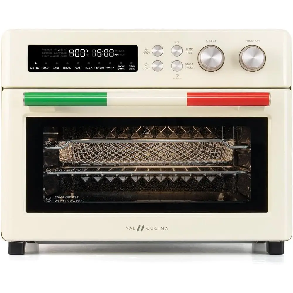 

10-in-1 Countertop Oven with Graphene Heating, Convection, Enamel Interior for 12 Pizza, 6-Slice Toasting