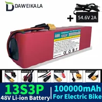 13S3P 100000mAh 48V Lithium ion Battery 1000W ，100Ah Lithium Ion Battery Pack For 54.6v Motorized Scooter BMS