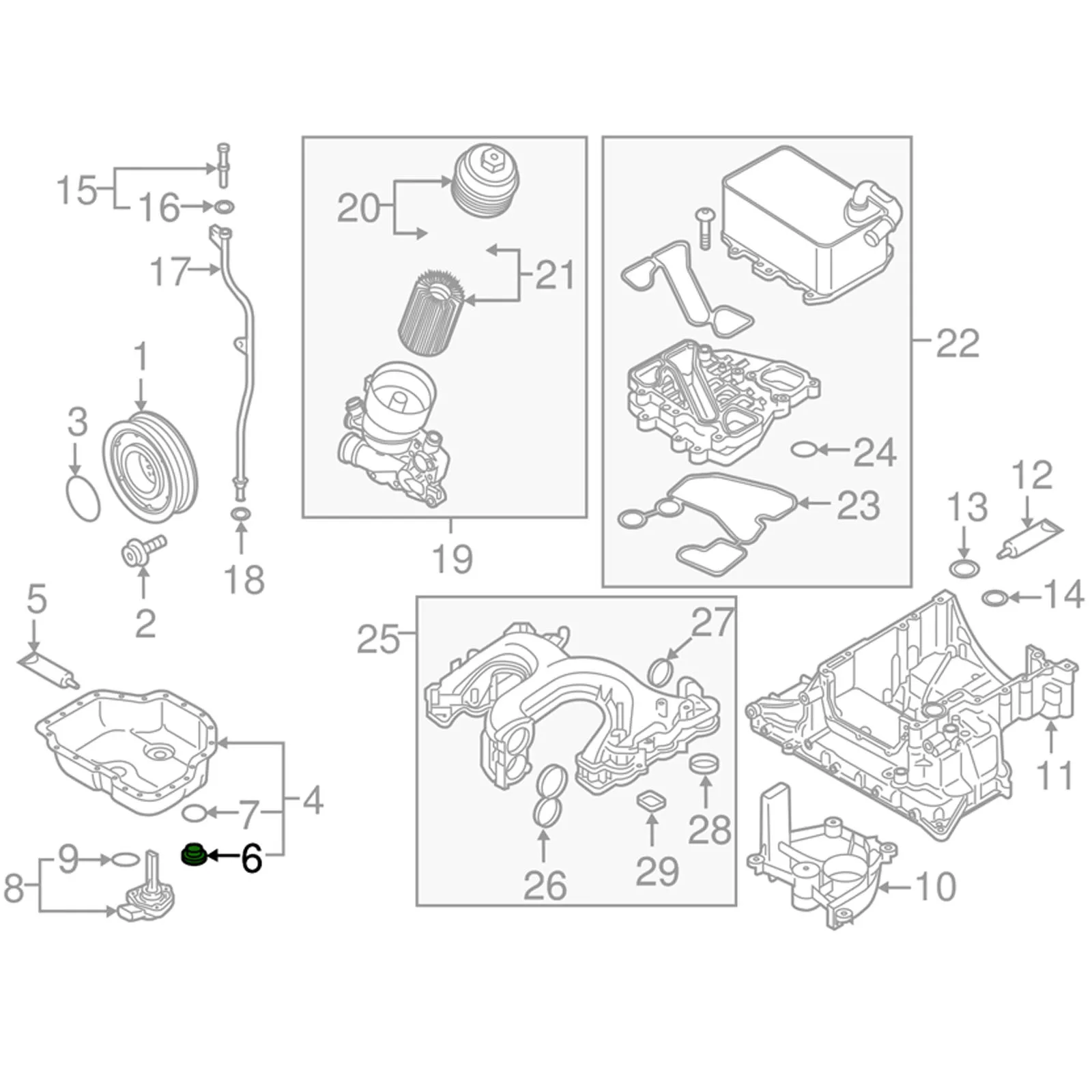 OEMASSIVE Motoroliecarter Aftapplug Schroef Bout Ring N 0160276   Voor Audi A4 A5 A6 A7 A8 Q5 Q7 S5 Voor VW Touareg Auto Accessoires