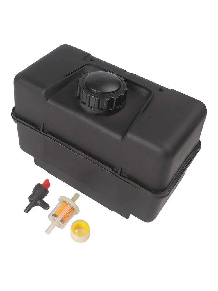 

Fuel Storage Solution 4 Quart Plastic Tank with Integrated Shut Off Valve for Lawn Equipment Meets OEM 691993 Specs
