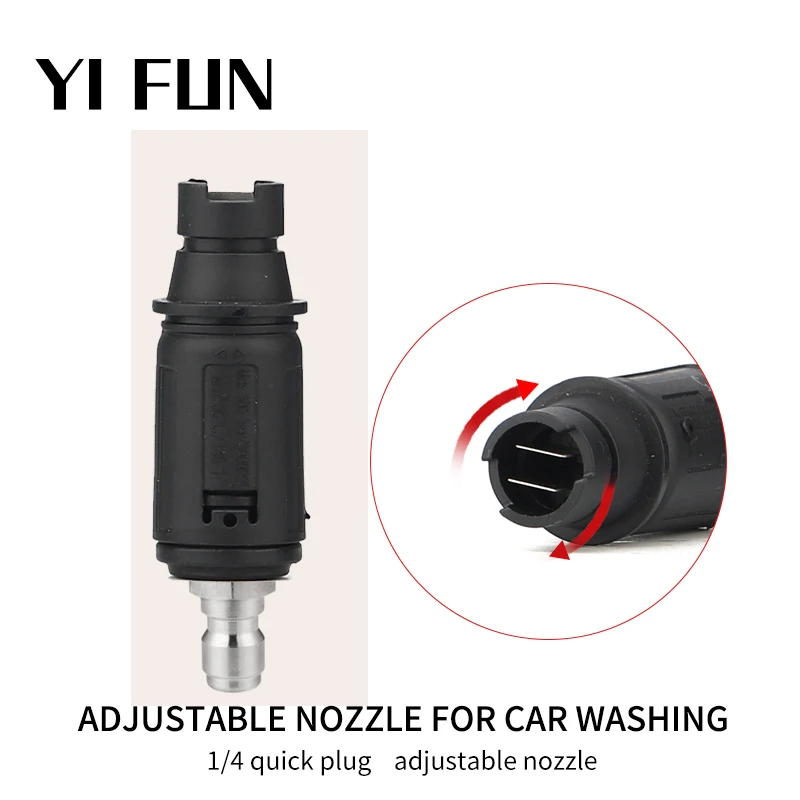 Car Wash Accessories High Pressure Washer Adjustable Spary nozzle 1/4 Quick Connection For Wireless Car Wash Gun