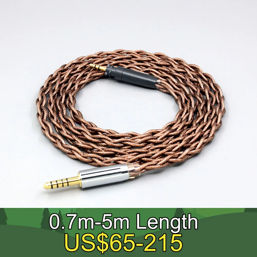 99% 24k Gold 7n Pure Silver Graphene Shield Earphone Cable For Shure SRH440A SRH840A Headphone LN008555