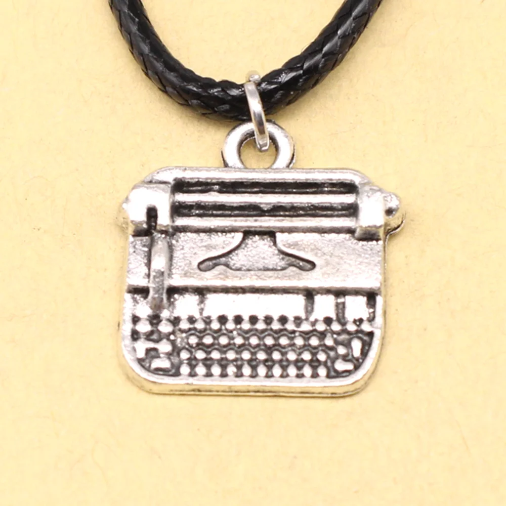 1 Piece Typewriter Necklac Girls Jewelry 17x18mm