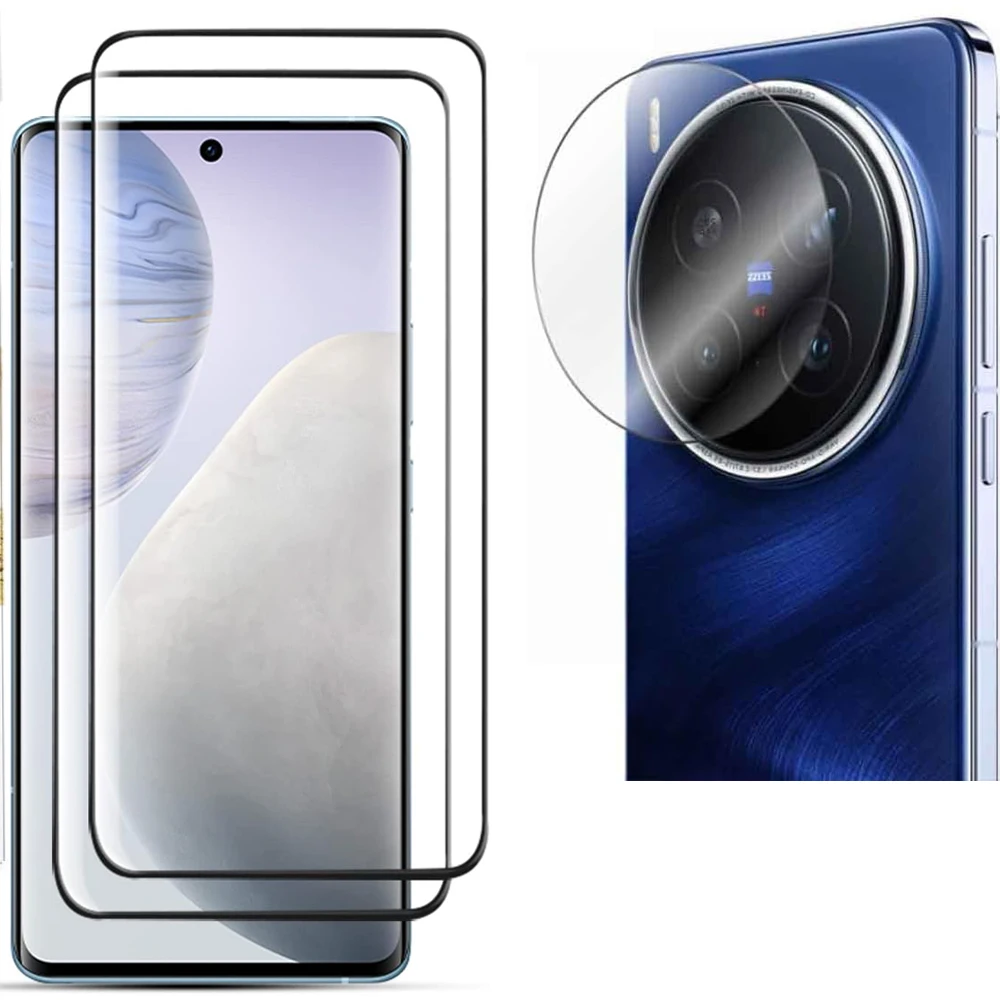 3D защитное стекло Curverd для VIVO X200 Pro, закаленное стекло, 9H, полностью изогнутый защитный экран для камеры VIVO X200 200Pro