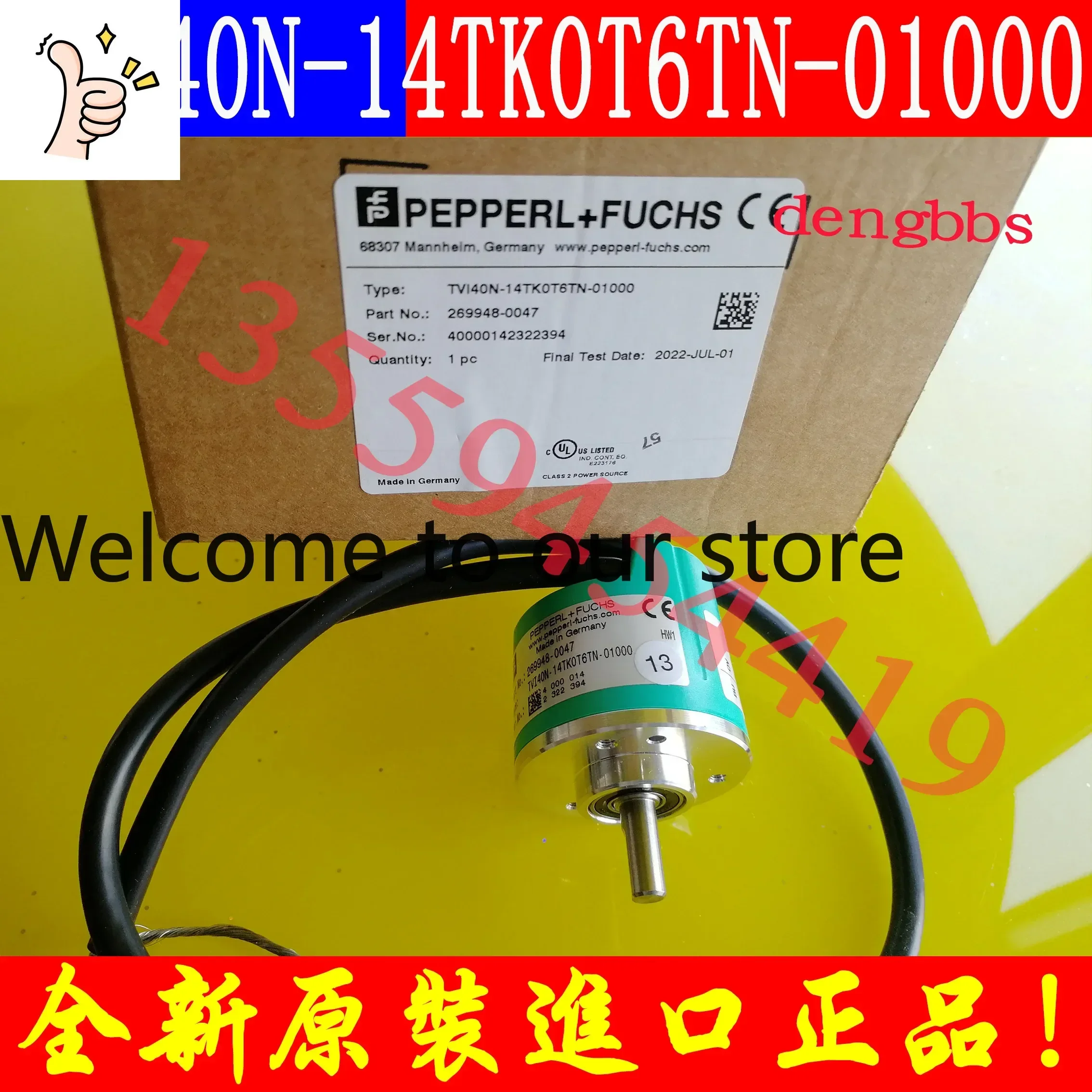 2026.4 P+F Beijiafu Encoder TVI40N-14TK0T6TN-01000 In Stock, Original Imported, Genuine, Free Shipping