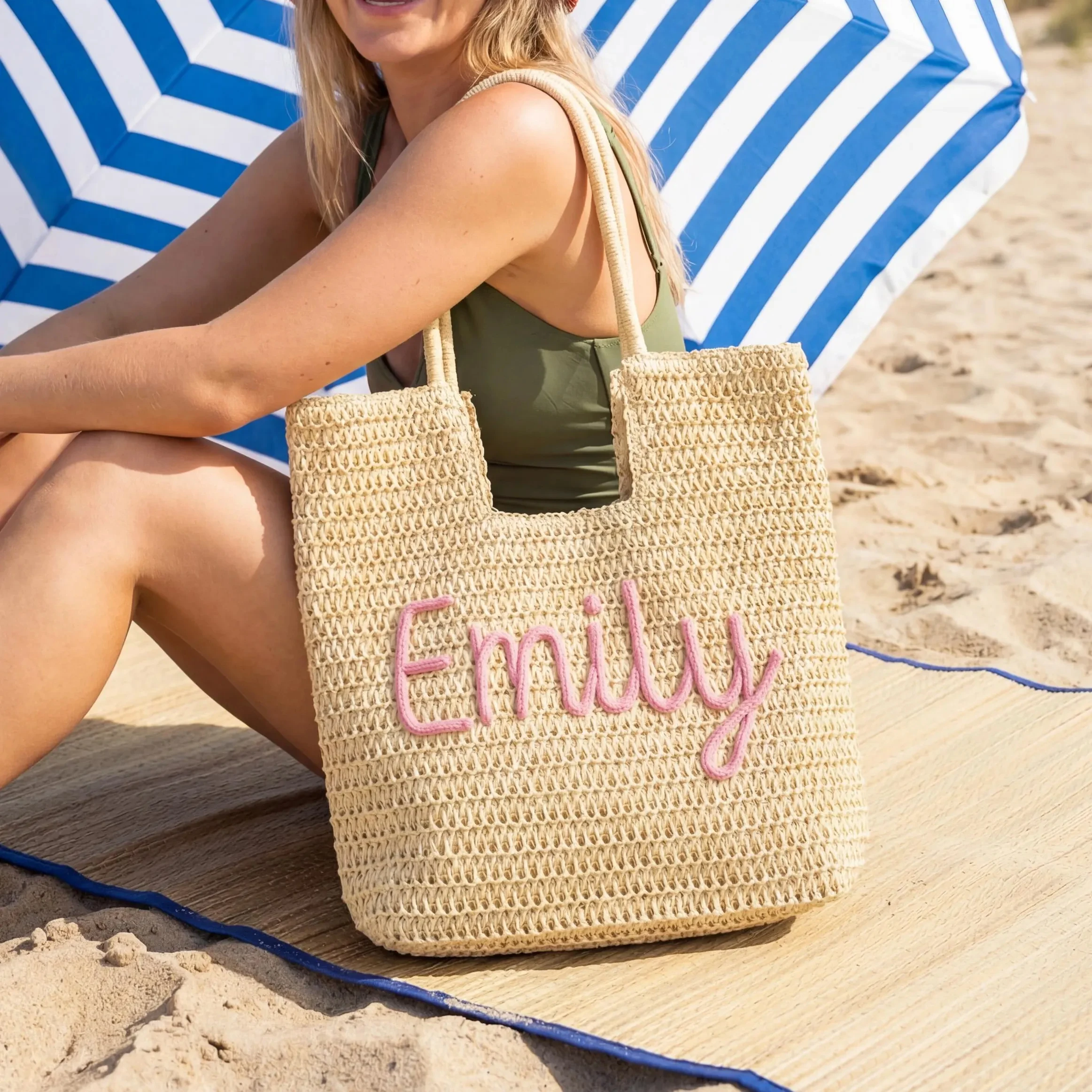 

Custom Tote Bag, Bridesmaid Gift, Embroidered Tote Bag, Beach Bag, Bachelorette Gifts, Gifts for Her, Graduation gift