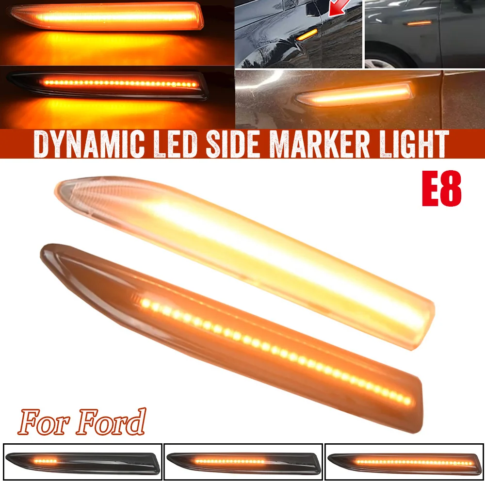 LED Side Marker Light Turn Signal Lamp Car Styling For Ford Mondeo Mk4 Hatchback/Saloon/Estate (BA7) 2007-2015 Dynamic Repeater